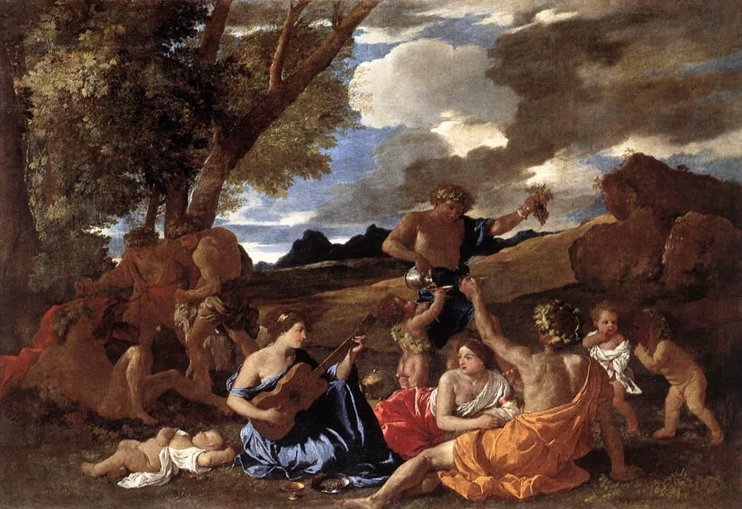 Baccanale con suonatrice di chitarra - Musée du Louvre, Paris
